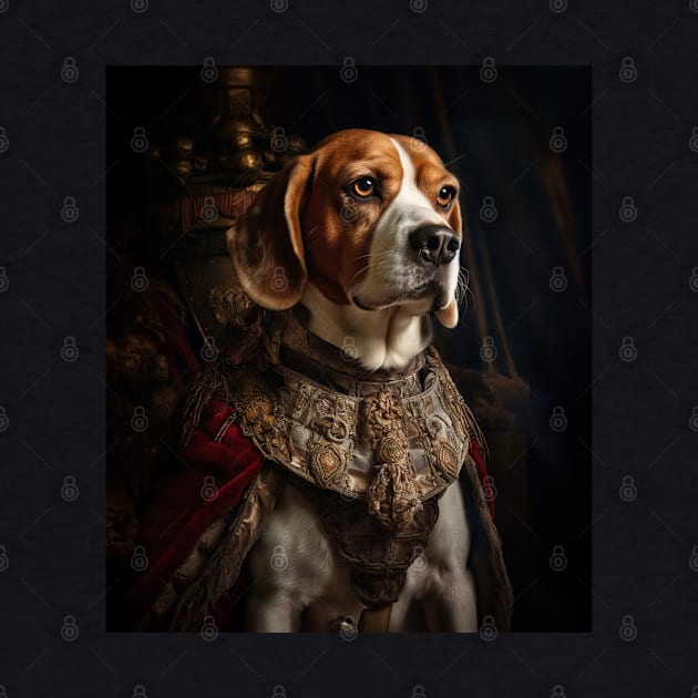 Distinguished Beagle - Medieval English King by HUH? Designs